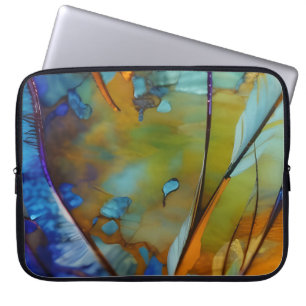 Feather Abstract  AI Art   Laptop Sleeve
