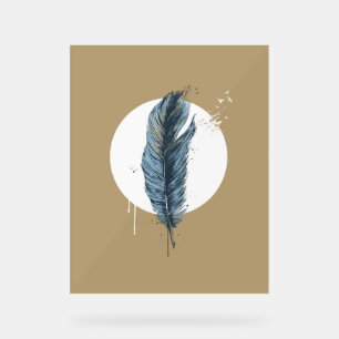 Feather Acrylic Sign