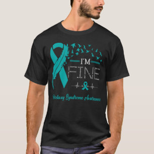 Feather Birds I'm Fine Heterotaxy Syndrome Awarene T-Shirt