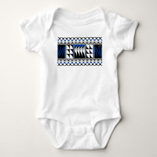 Feather Blessings in Blue Baby Bodysuit