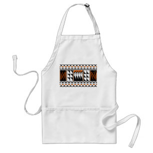 Feather Blessings in Orange Standard Apron