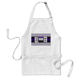 Feather Blessings in Purple Standard Apron