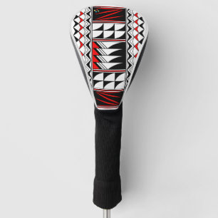Feather Blessings in Red Golf Head Cover