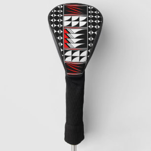 Feather Blessings in Red Golf Head Cover