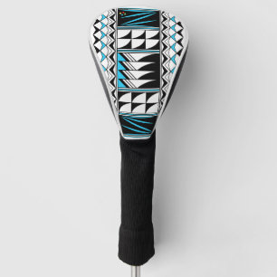 Feather Blessings in Turquoise Golf Head Cover