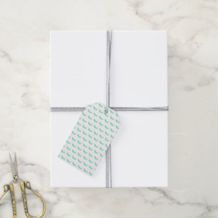 Feather blown by the wind gift tags