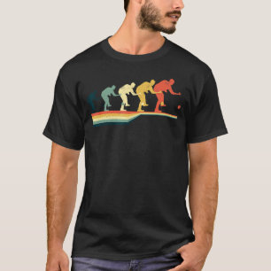 Feather Bowling  Vintage Retro T-Shirt