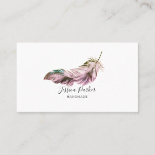 Feather business card