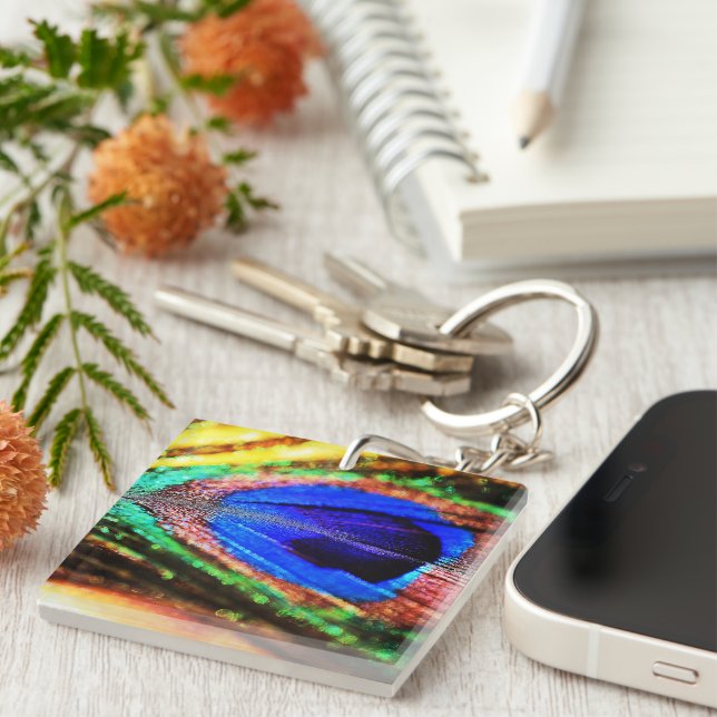 Feather by Shirley Taylor Key Ring (Front Right)
