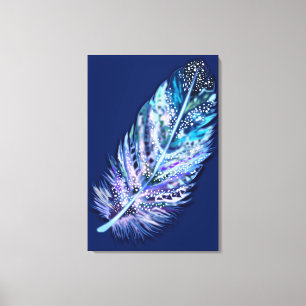 Feather Canvas Print - Your Colours