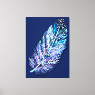 Feather Canvas Print - Your Colours
