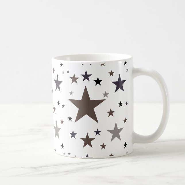 Feather Colours Stars Coffee Mug (Right)