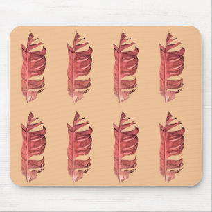 Feather drawing fine art original illustration mouse mat