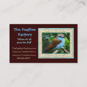 Feather Factory Ad 2, The Feather Factory, "Whe... Business Card