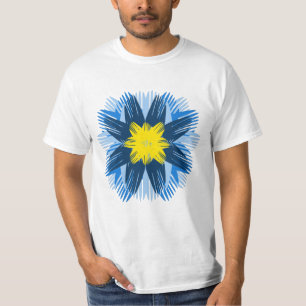 feather flower tshirt