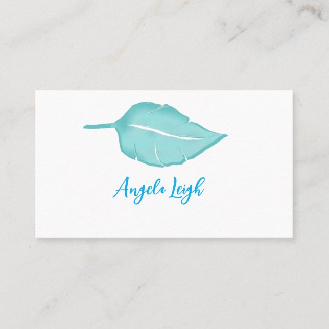 Feather, Leaf, Nature, Yoga, Business Cards (Front)
