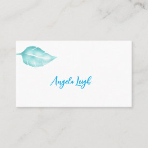 Feather, Leaf, Nature, Yoga, Business Cards