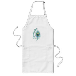 Feather Long Apron