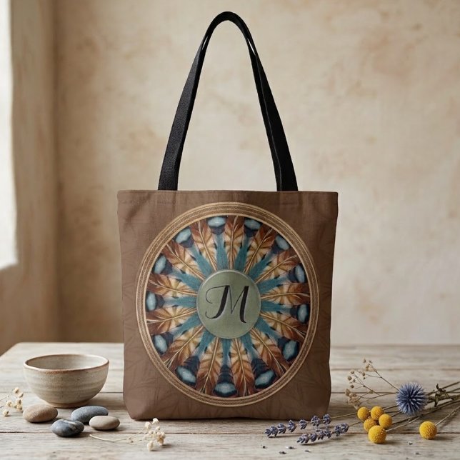 Feather Mandala Tote Bag (Creator Uploaded)