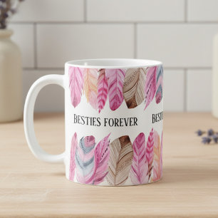 Feather Mug Besties Forever