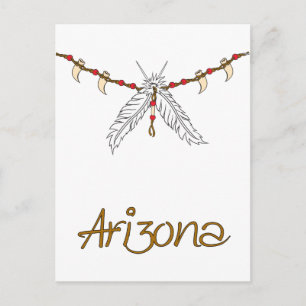 Feather Necklace Postcard