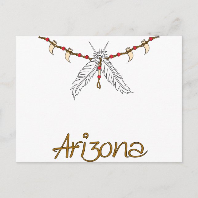 Feather Necklace Postcard (Front)