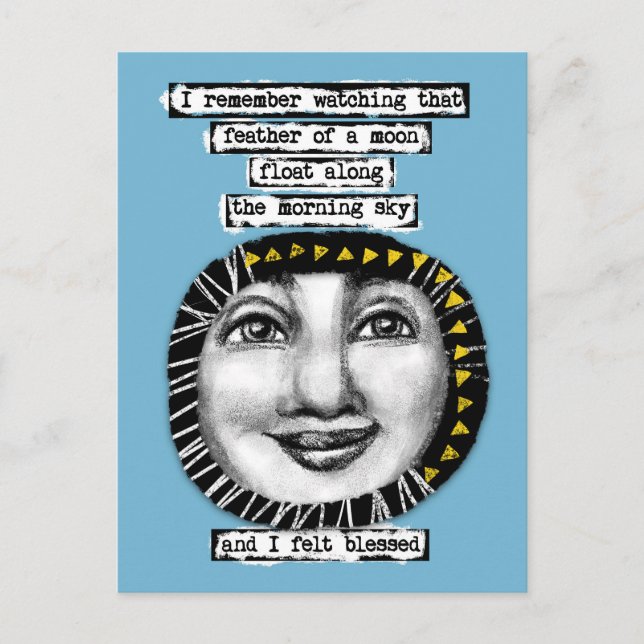 Feather Of A Moon Postcard (Front)