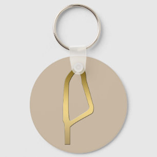 Feather of Maat Egyptian symbol Key Ring