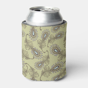 Feather Pattern Can Cooler