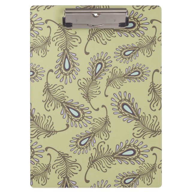 Feather Pattern Clipboard (Front)