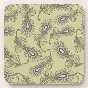 Feather Pattern Coaster