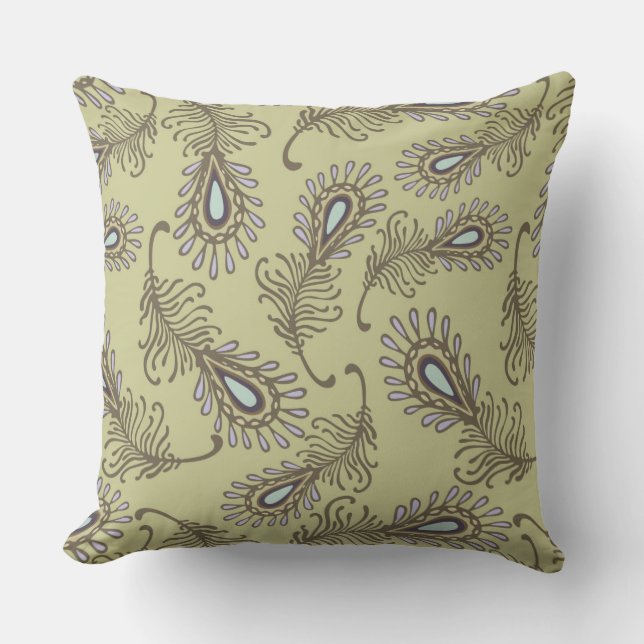 Feather Pattern Cushion (Front)