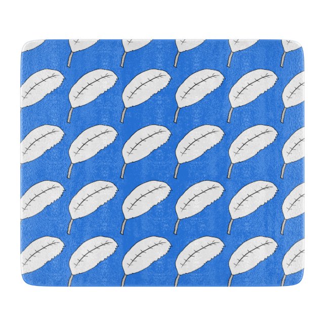 Feather Pattern Cutting Board (Front)