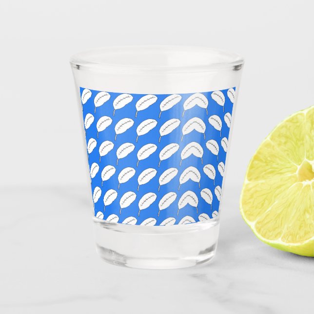 Feather Pattern Shot Glass (Front)