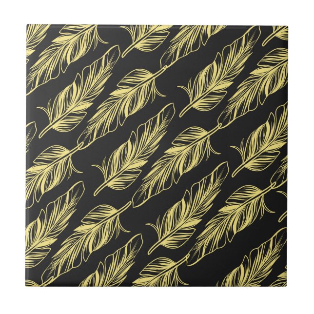Feather Pattern Tile (Front)