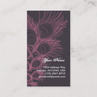 Feather Profile Card - Burgundy