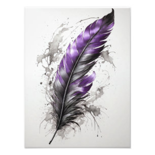 Feather - Purple Photo Print