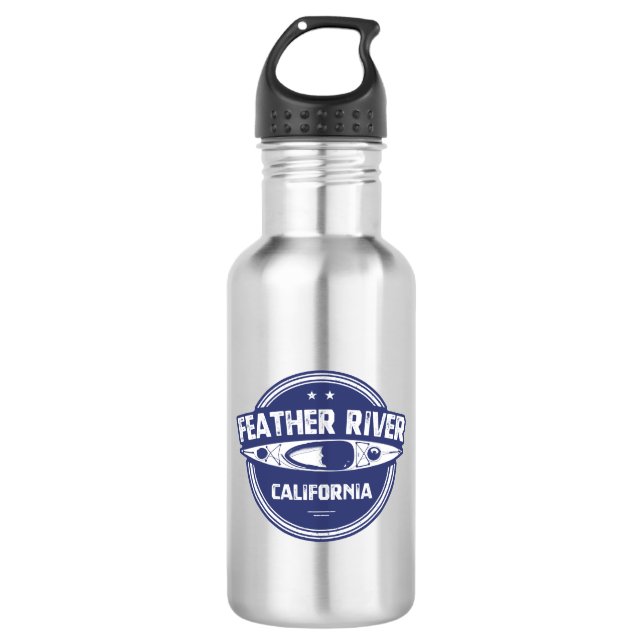 Feather River, California 532 Ml Water Bottle (Front)