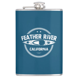 Feather River, California Hip Flask