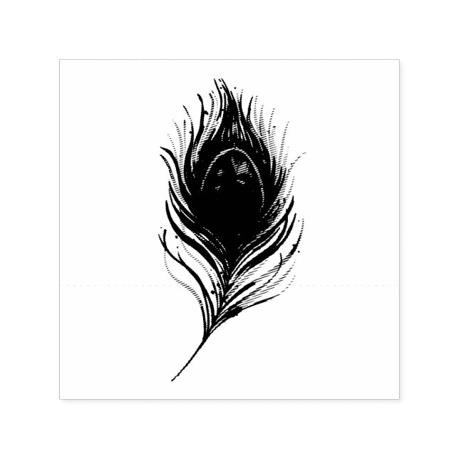 Feather Self-inking Stamp (Design)