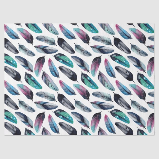 Feather Series Design 4 Tissue Paper (Front)