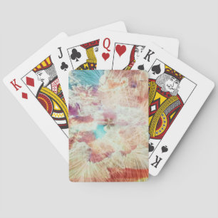 Feather Snowflake Sky Clouds Galaxy Purple Blush Playing Cards