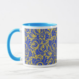 Feather swirls 3 mug