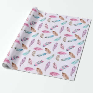 feather wrapping paper