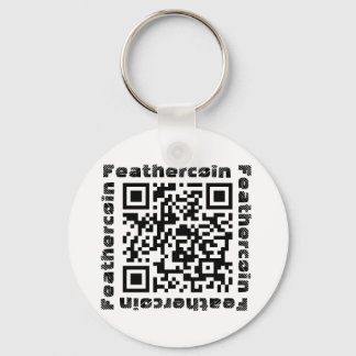 Feathercoin QR Code Keychain