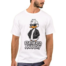 Feathered Anarchy Duck Men T-Shirt