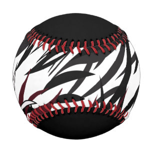 Feathered Black /Garnet/ White baseball