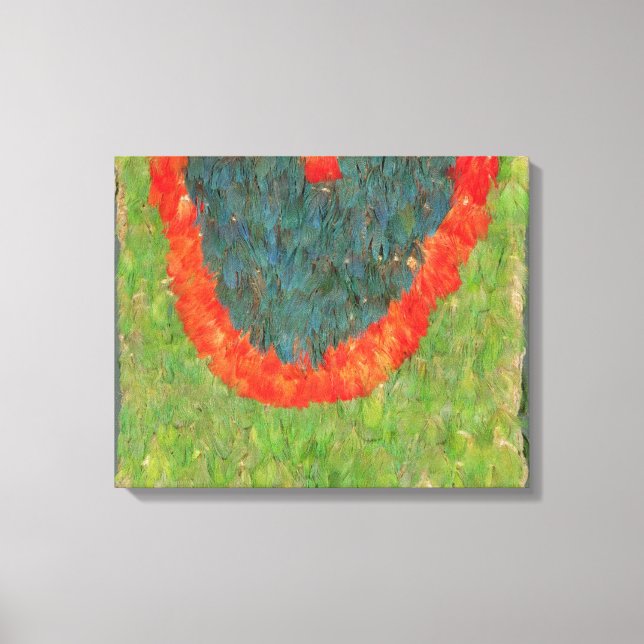 Feathered cape canvas print (Front)
