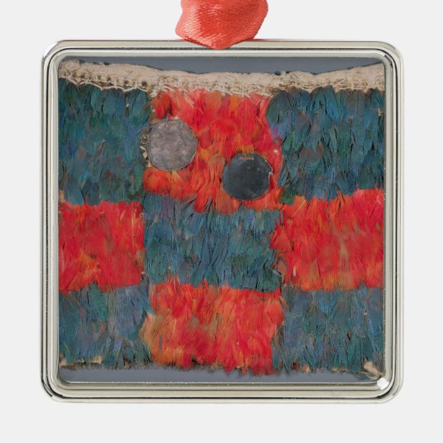 Feathered cape metal tree decoration (Front)