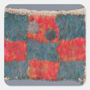 Feathered cape square sticker